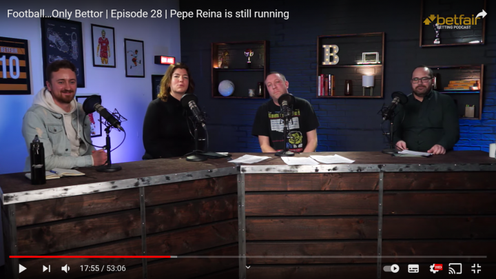 Football...Only Bettor Episode 28: Pepe Reina is still running